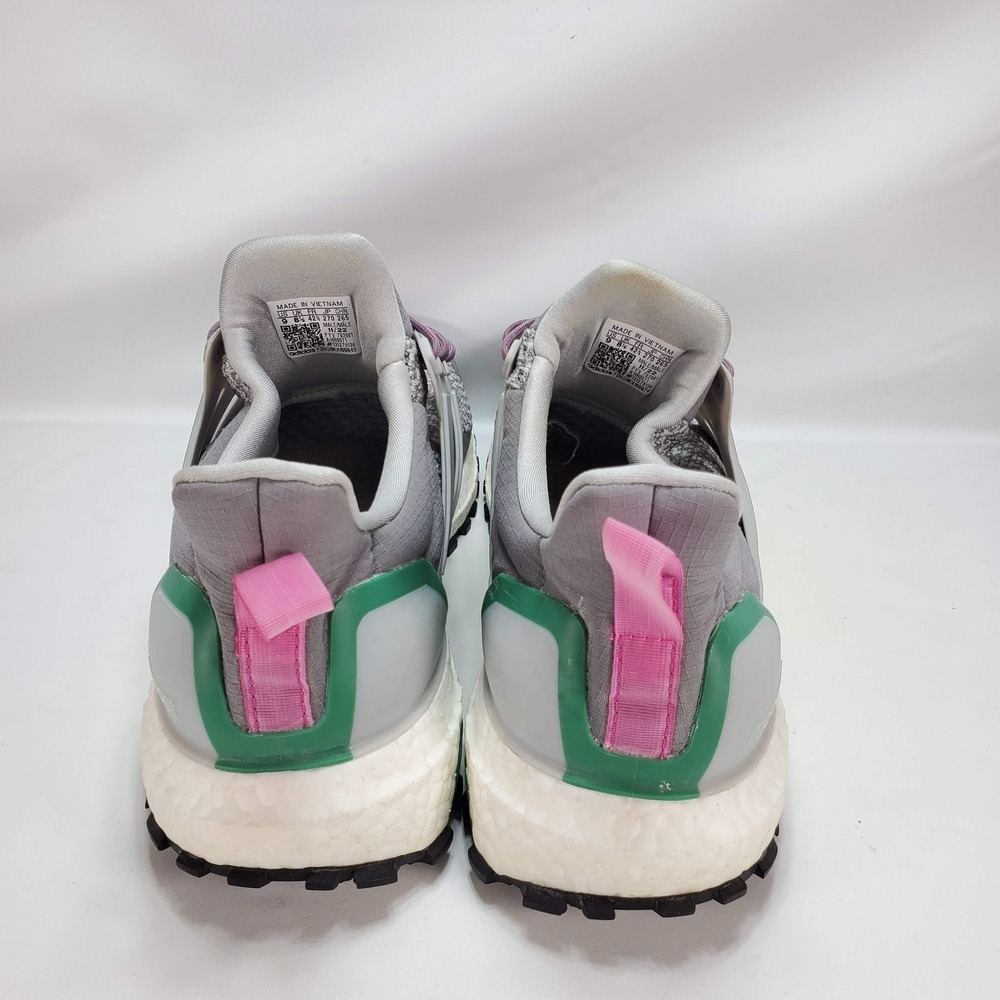 adidas Ultraboost 1.0 Gray Fuchsia Sz‎ 9 HR0071 Trail Running Shoes Excellent - Picture 4 of 7